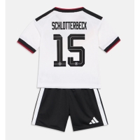 Camiseta Alemania Nico Schlotterbeck #15 Primera Equipación Replica Mundial 2026 para niños mangas cortas (+ Pantalones cortos)